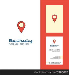 Location Creative Logo and business card. vertical Design Vector