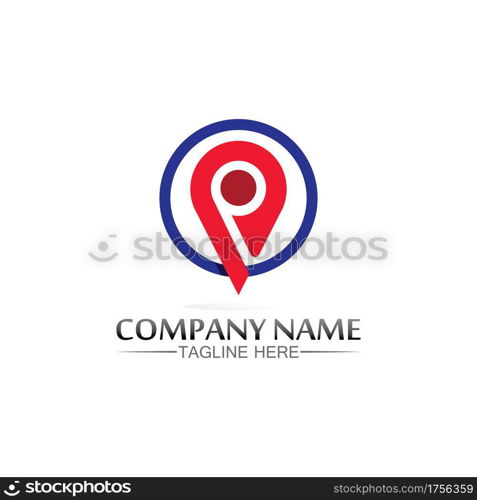 Location icon,Map logo for map, google map, sign, route, position, symbol and vector logo