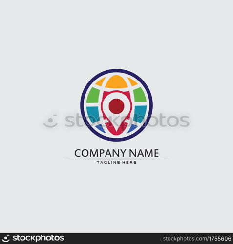 Location icon,Map logo for maps google maps, sign, route, position, symbol and vector logo