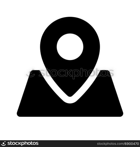 location, icon on isolated background