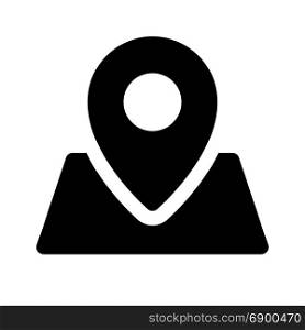 location, icon on isolated background