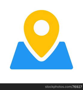 location, icon on isolated background