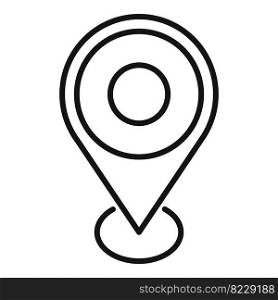 Location icon outline vector. Interface computer. Message digital. Location icon outline vector. Interface computer