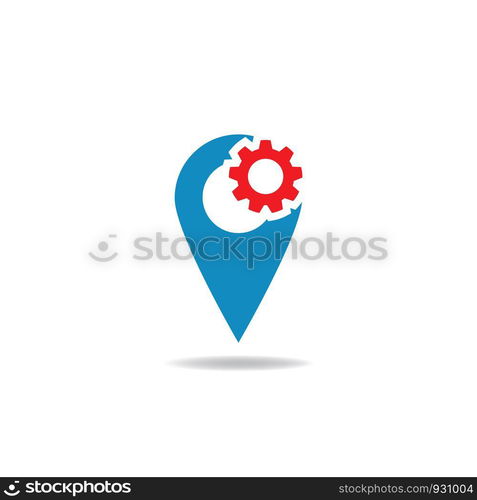 location icon Vector Illustration design Logo template