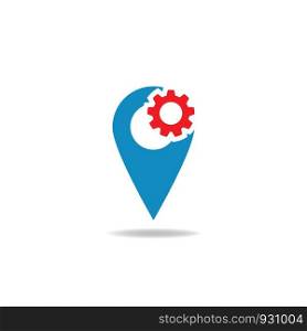 location icon Vector Illustration design Logo template