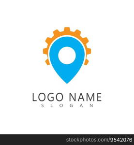 Location logo vector illustration business element and symbol