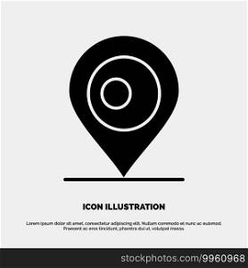 Location, Map, Bangladesh solid Glyph Icon vector