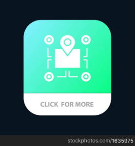 Location, Map, Chip, Area, Pointer,  Mobile App Button. Android and IOS Glyph Version