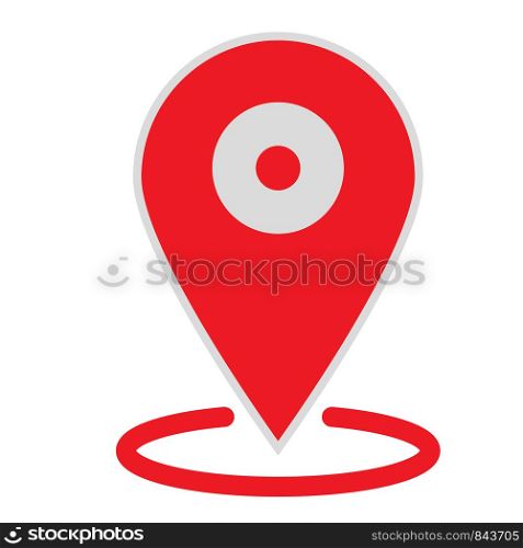 location map icon on white background. flat style. location map icon for your web site design, logo, app, UI. gps pointer mark symbol. gps pointer mark sign.