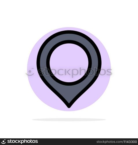 Location, Map, Marker, Mark Abstract Circle Background Flat color Icon