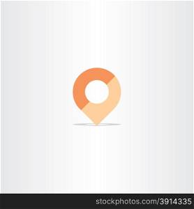 location map marker navigation icon vector symbol