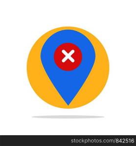 Location, Map, Navigation, Pin Abstract Circle Background Flat color Icon