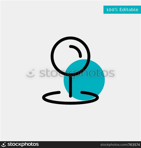 Location, Map, Pointer turquoise highlight circle point Vector icon