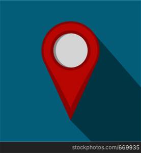 Location mark icon. Flat illustration of location mark vector icon for web. Location mark icon, flat style.
