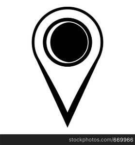 Location mark icon. Simple illustration of location mark vector icon for web. Location mark icon, simple style.