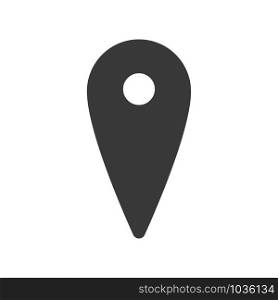 Location marker icon in simple vector style