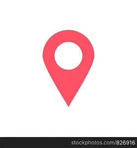 Location, Marker, Pin Flat Color Icon. Vector icon banner Template