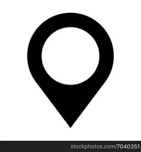 Location marker pin, icon on isolated background