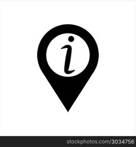 Location Pin Icon Information Vector Art Illustration. Location Pin Icon Information