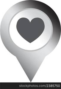 Location pin icon sign symbol design