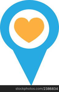 Location pin icon sign symbol design