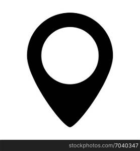 Location pin marker, icon on isolated background