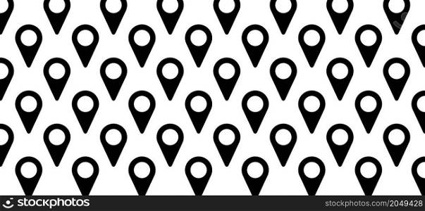 Location pins isolated on a white background. Pin symbol for web and internet app. Location pointers route sign. Flat vector map pins marker icon.