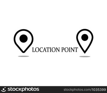 Location point Logo template vector icon illustration design