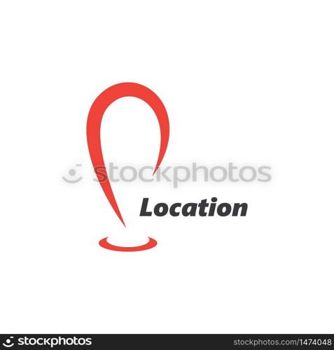 Location point Logo vector illustration template