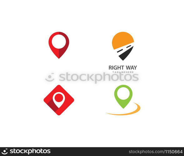 Location point Logo vector template