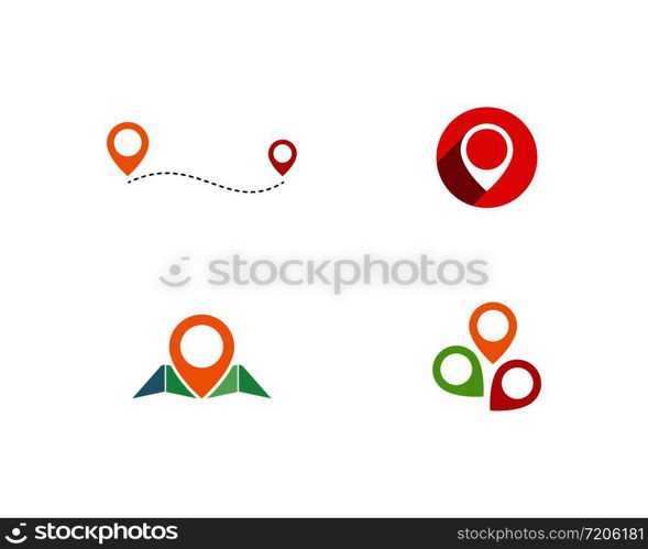 Location point Logo vector template