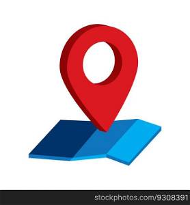 location vector icon illustration abstract template design