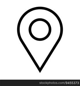 locator icon, map pin vector logo template