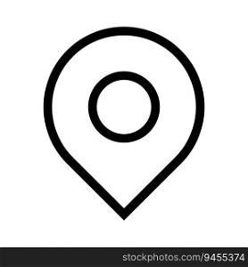 locator icon, map pin vector logo template