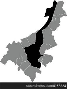 Locator map of the GHENT MUNICIPALITY, GHENT