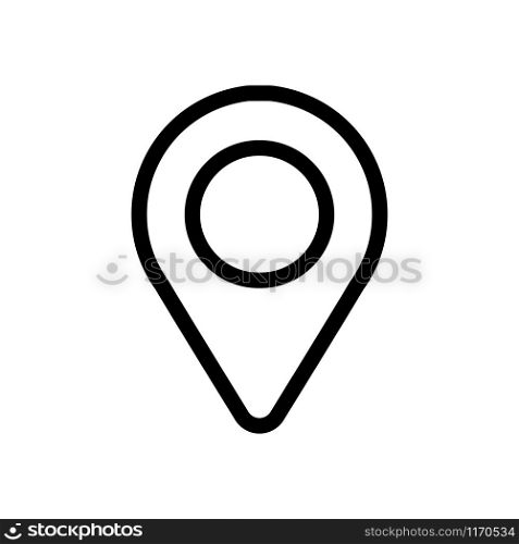 Locator pin map icon trendy