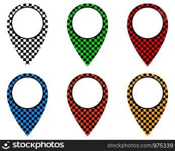 Locator pins in various patterns