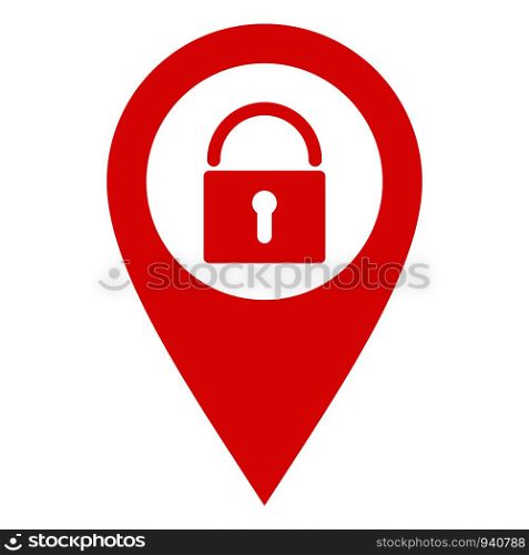 Lock and location pin