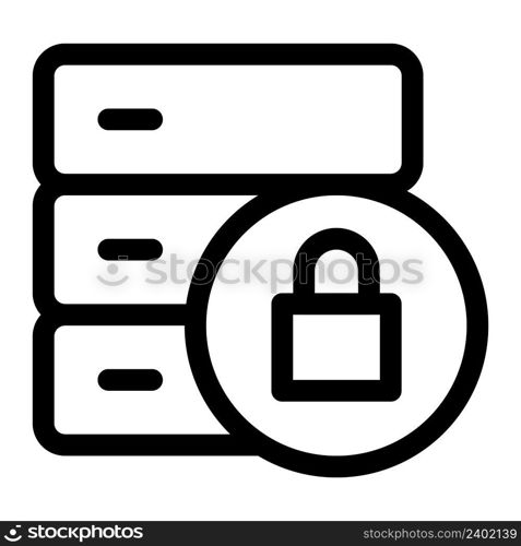 Lock database, encrypted for security purposes.