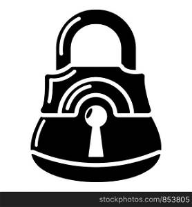 Lock gates icon. Simple illustration of lock gates vector icon for web. Lock gates icon, simple black style