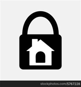 Lock house icon
