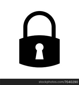 lock, icon on isolated background