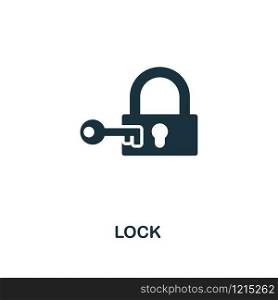 Lock icon. Premium style design from security collection. UX and UI. Pixel perfect lock icon for web design, apps, software, printing usage.. Lock icon. Premium style design from security icon collection. UI and UX. Pixel perfect Lock icon for web design, apps, software, print usage.