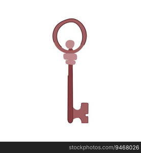 lock key vintage cartoon. retro shape, ornate medieval, secret skeleton lock key vintage sign. isolated symbol vector illustration. lock key vintage cartoon vector illustration