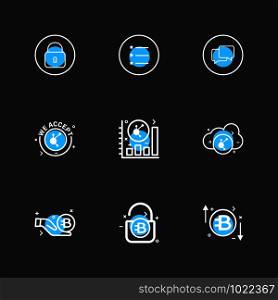 lock , menu , message , we accept , graph , rate , cloud , unlock , 9 eps icons set vector ,icon, vector, design, flat, collection, style, creative, icons