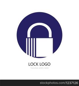 lock padlock logo vector