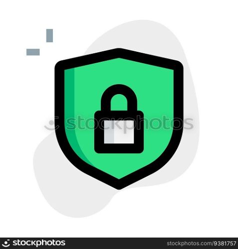 lock shield, a symbol for protection.