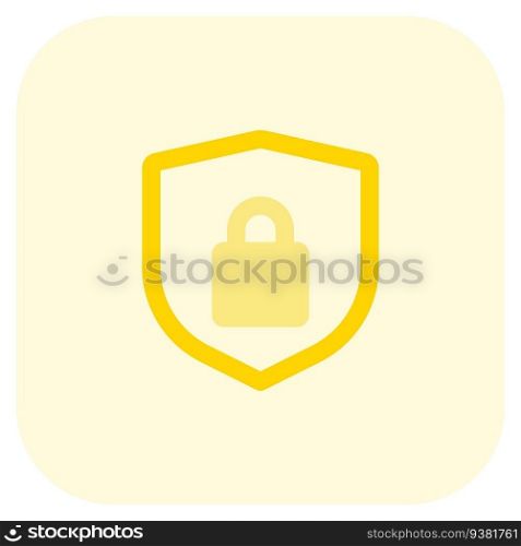 lock shield, a symbol for protection.