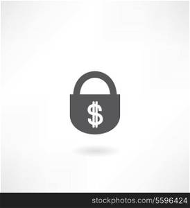 lock with dollar icon
