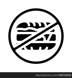 locked up for burgers glyph icon vector. locked up for burgers sign. isolated contour symbol black illustration. locked up for burgers glyph icon vector illustration